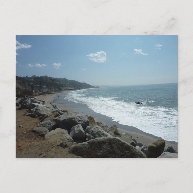 Postal de playa de Malibu (Anverso)