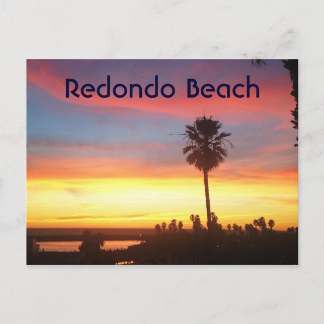 Postal de playa de Redondo (Anverso)