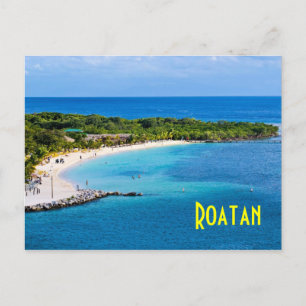 Postal de playa de Roatan