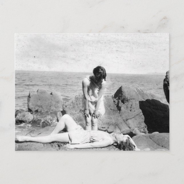 Postal de playa de Vintage (Anverso)