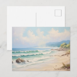 Postal de playa de Vintage