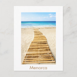 Postal de playa Menorca Santo Tomás