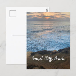 Postal de playa Sunset Cliffs