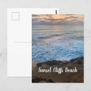 Postal de playa Sunset Cliffs