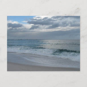 Postal de playa y olas