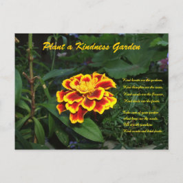 Postal de poema de Kindness Garden