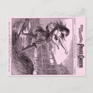 Postal de policía Chica de Sandwich Island