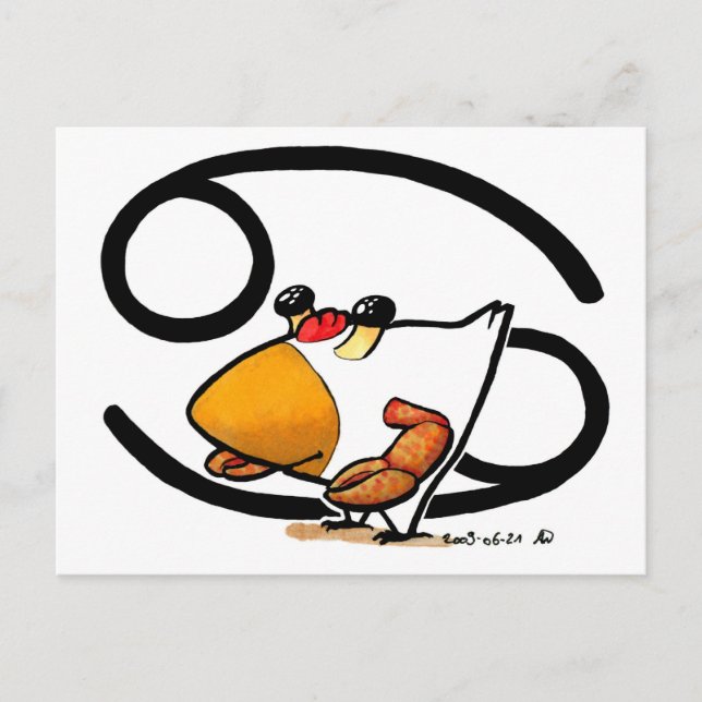 Postal de pollo con cáncer (Anverso)