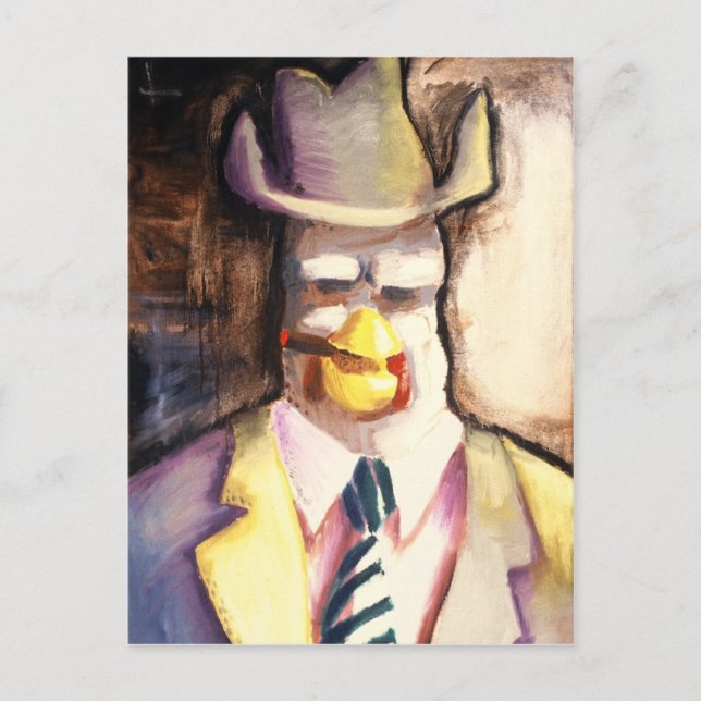 Postal de pollo de Gangster (Anverso)
