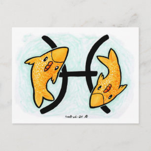 Postal de pollo de Pisces