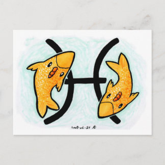 Postal de pollo de Pisces