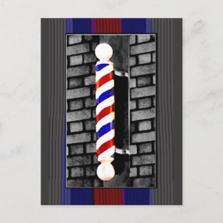 Postal de polo de barbero