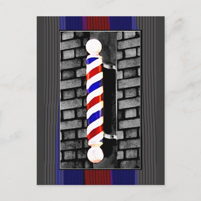 Postal de polo de barbero (Anverso)