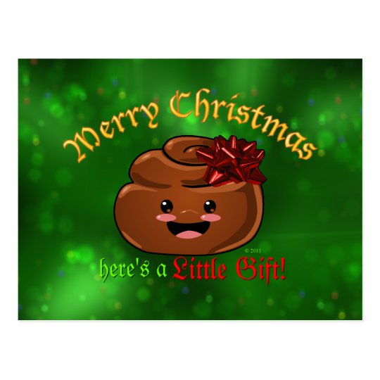 Postal de Poo del navidad