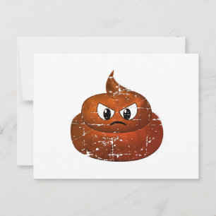 Postal de poop de Personalizado enojado