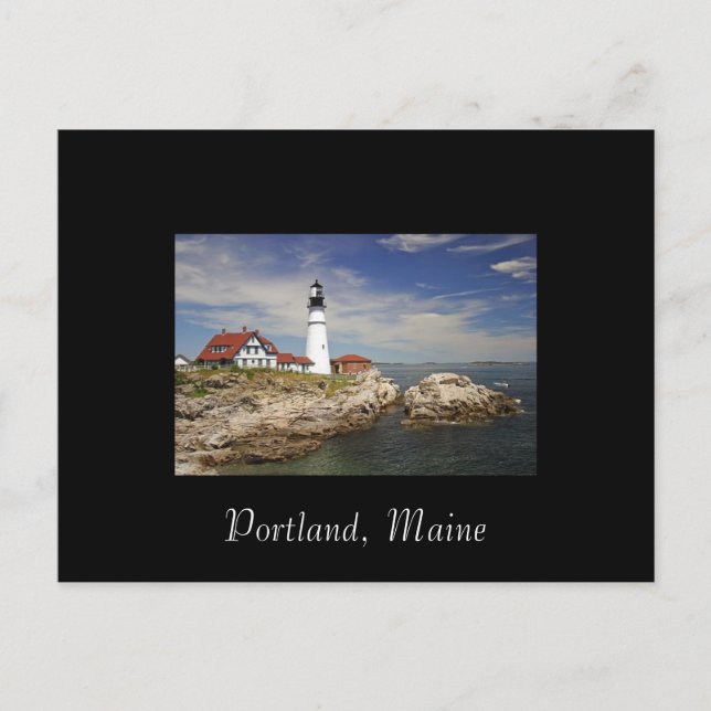 Postal de Portland, Maine (Anverso)