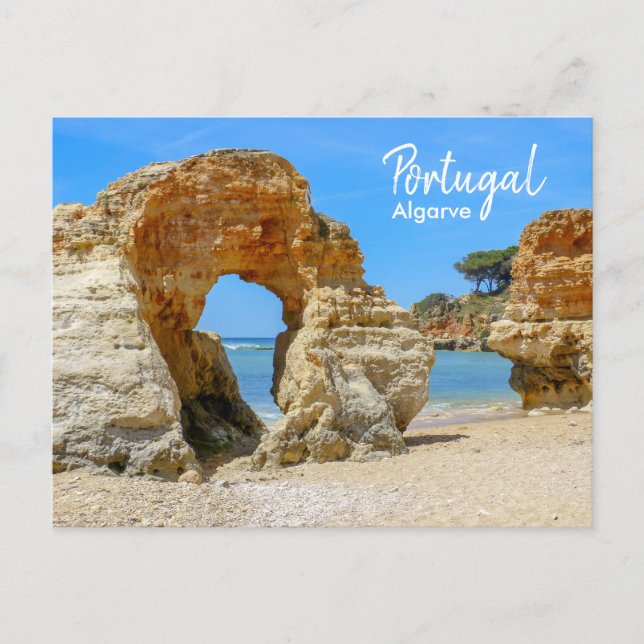 Postal de Portugal Algarve Beach (Anverso)