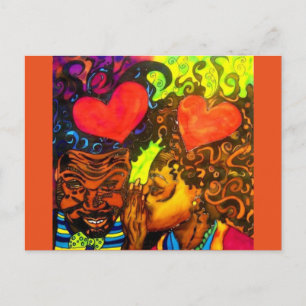 Postal de Poster de amor negro
