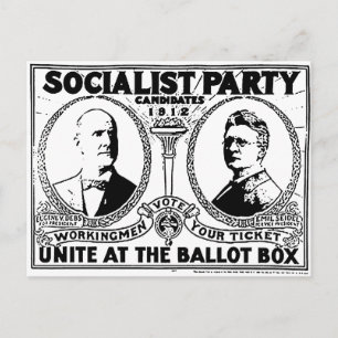 Postal de Poster de la campaña Eugene Debs