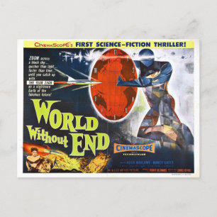 Postal de poster de películas de SF clásicas de mu