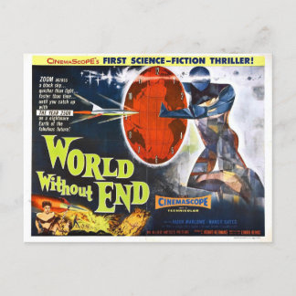 Postal de poster de películas de SF clásicas de mu
