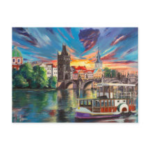 postal de Praga sobre los cuentos de hadas