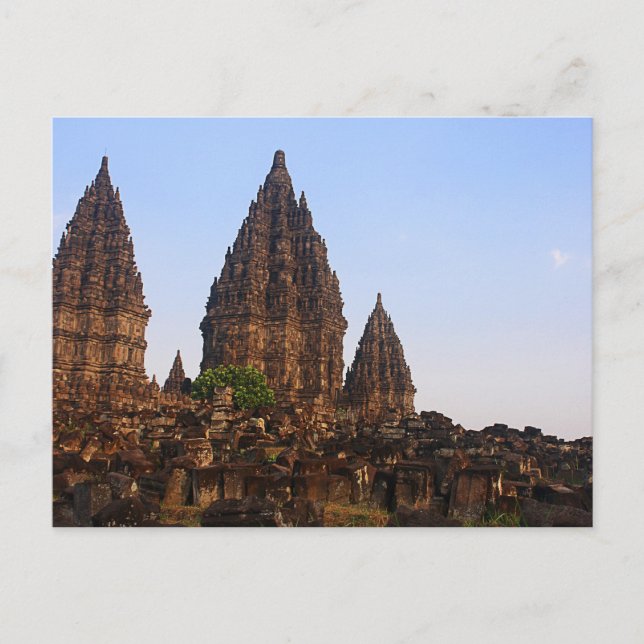 Postal de Prambanan (Anverso)