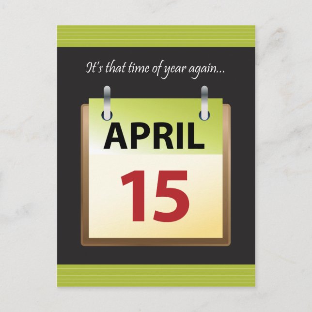 Postal de Prep de Impuestos de Proptos de {Persona (Anverso)