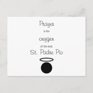 Postal de presupuesto de San Padre Pío