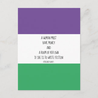 Postal de presupuesto de Virginia Woolf