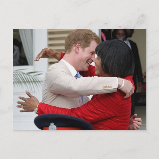 Postal de Prince Harry & PM Portia Simpson Miller (Anverso)