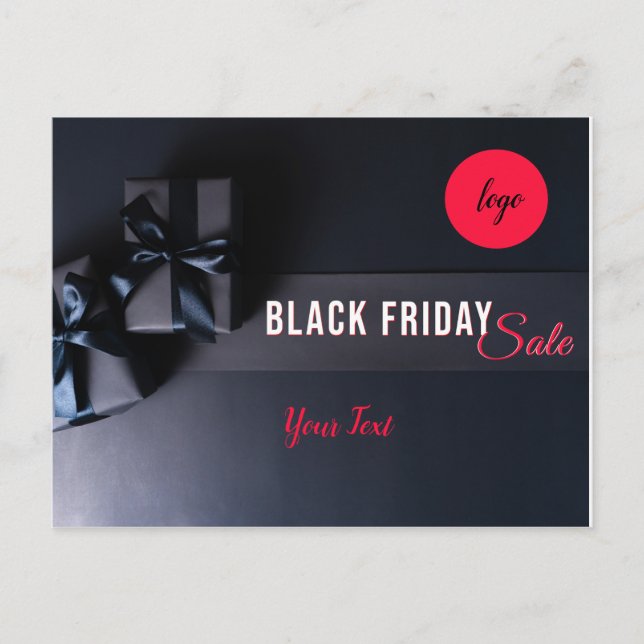 Postal de promociones del viernes negro (Anverso)