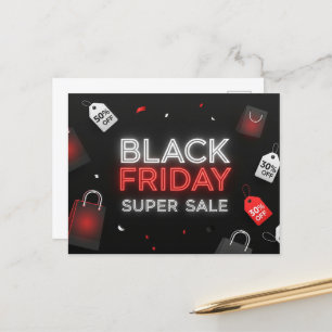 Postal de promociones del viernes negro