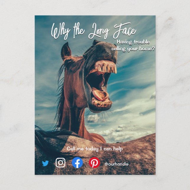 postal de propiedades inmobiliarias divertidas lar (Anverso)