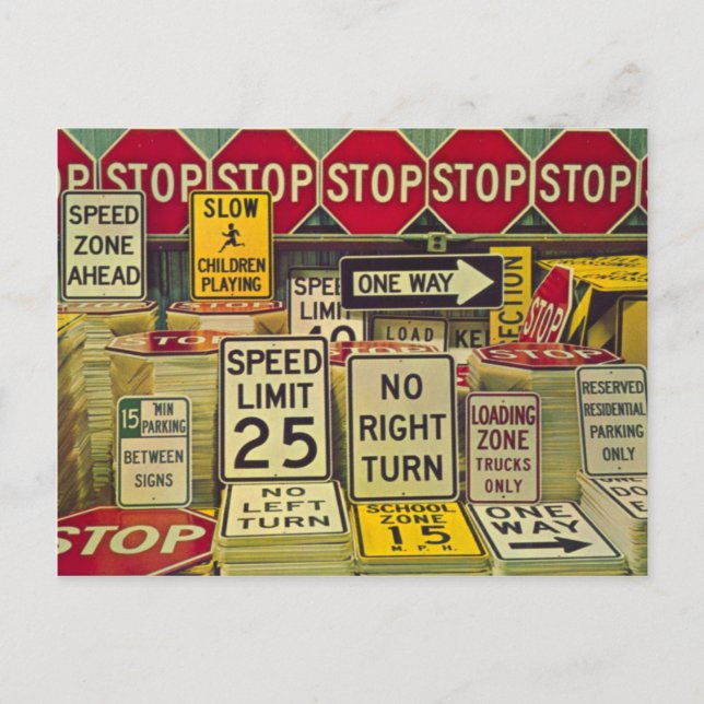 Postal de prospección de Rótulo de venta inmobilia (Anverso)