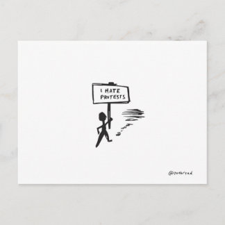 postal de protesta