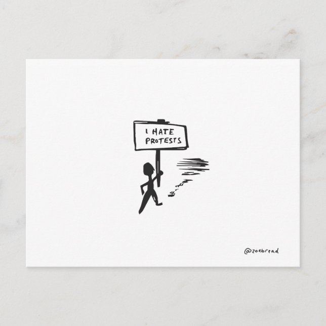 postal de protesta (Anverso)