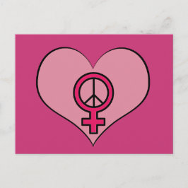 Postal de protesta de amor por los derechos de las