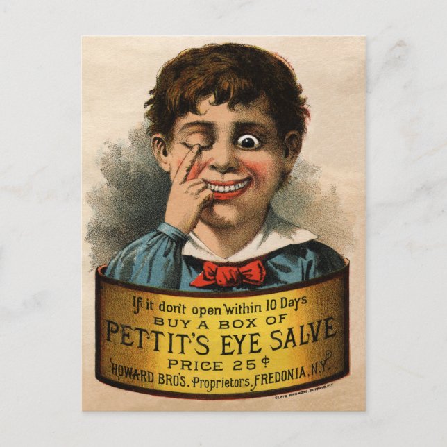 Postal de publicidad impar vintage (Anverso)