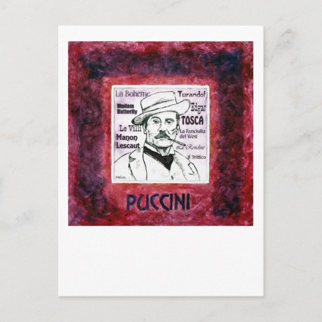 postal de Puccini (Anverso)