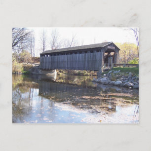 Postal de puente cubierto de Fallasburg