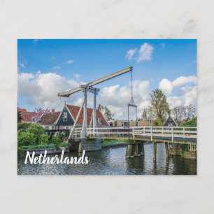 Postal de puente de madera levantada por los Paíse