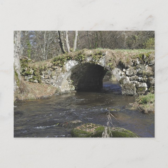 Postal de puente de piedra antigua (Anverso)