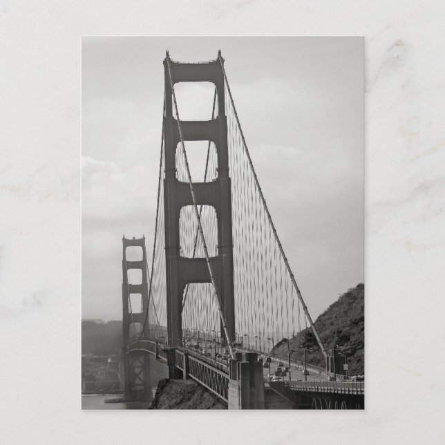Postal de puente Golden Gate (Anverso)