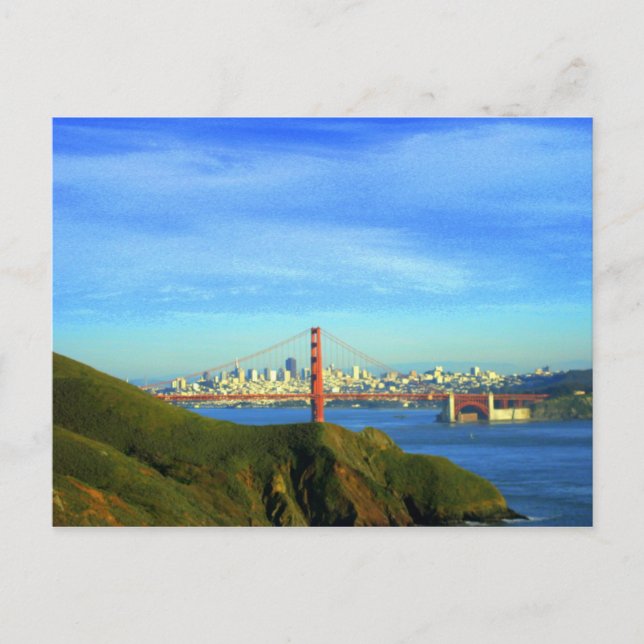 Postal de puente Golden Gate (Anverso)