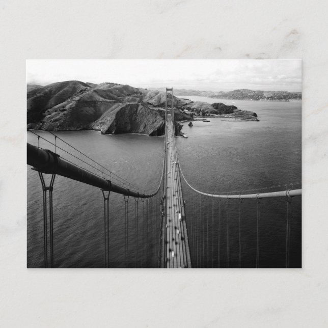 Postal de puente Golden Gate de San Francisco (Anverso)