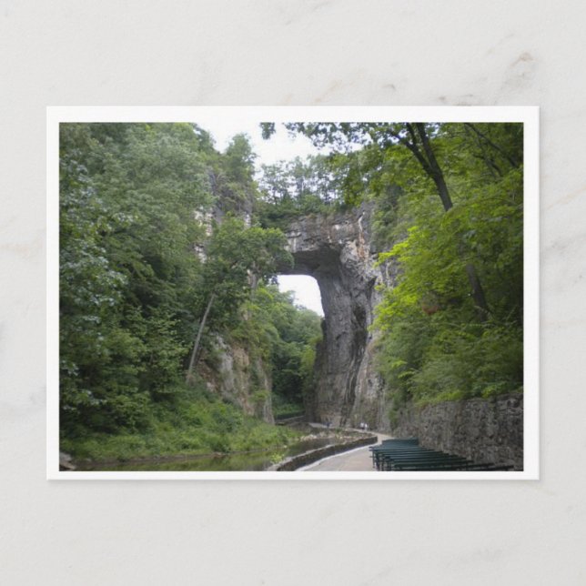 Postal de puente natural (Anverso)