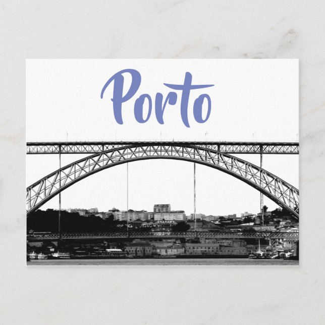 Postal de puente Oporto (Anverso)