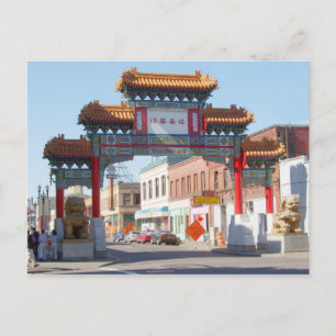 Postal de puerta de Chinatown de Portland Oregon