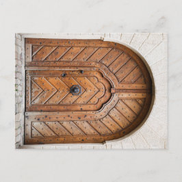 Postal de puerta de león